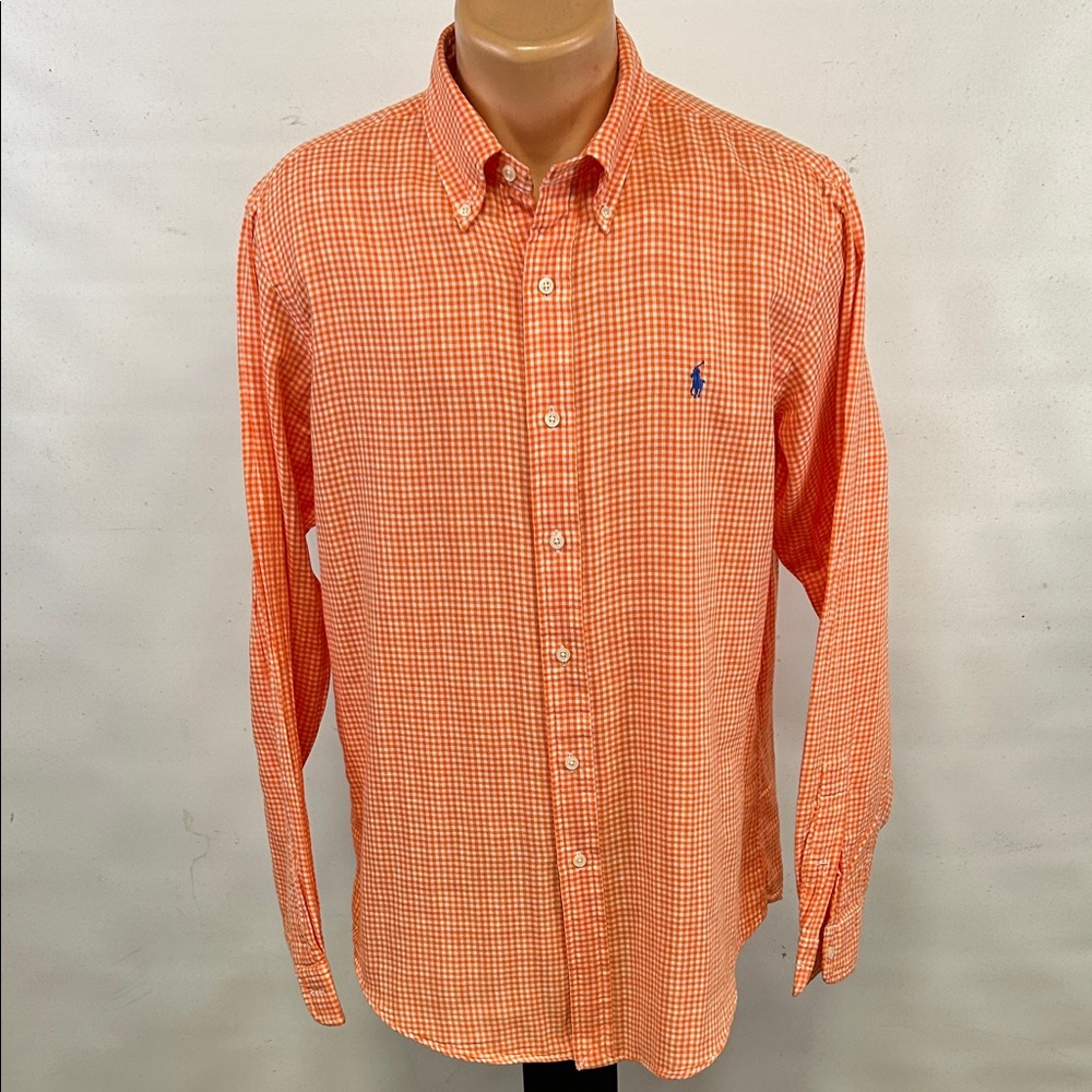 Ralph Lauren Long Sleeve Button Down Collar Shirt.  L